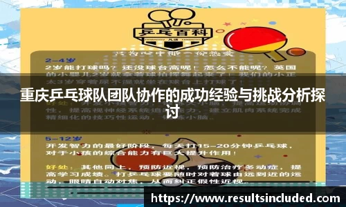 重庆乒乓球队团队协作的成功经验与挑战分析探讨